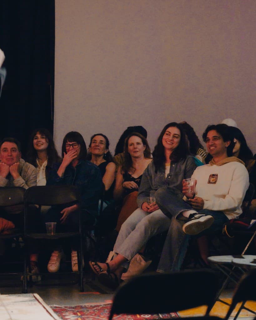 Audience laughing at The Comedy Run Club