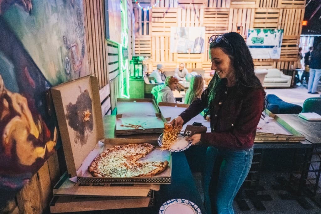 Free pizza at The Comedy Run Club
